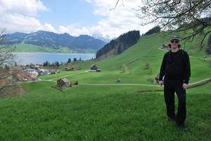 Jeroen Massar in Sihlsee, Switzerland